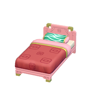 Pink Ornate bed