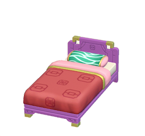 Purple Ornate bed