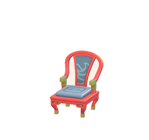 Gray Ornate chair