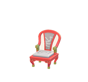 White Ornate chair