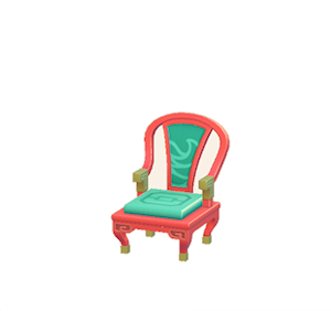 Aquamarine Ornate chair