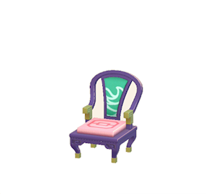 Plum Ornate chair