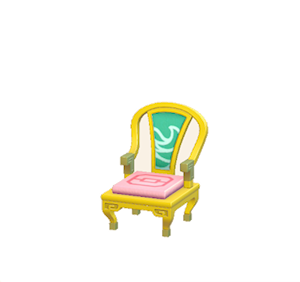 Yellow Ornate chair
