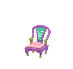 Purple Ornate chair