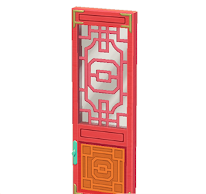 Orange Ornate door