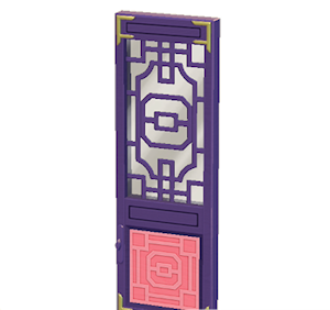 Plum Ornate door