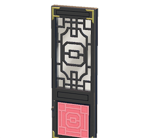 Black Ornate door