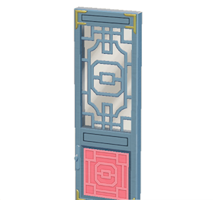 Gray Ornate door