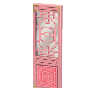 Pink Ornate door