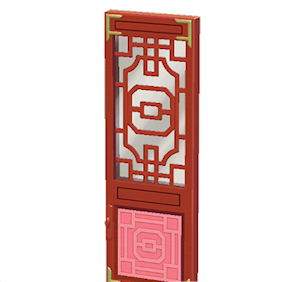 Red Ornate door