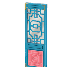 Blue Ornate door