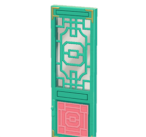 Aquamarine Ornate door