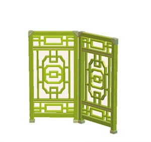 Lime Ornate partition