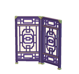 Plum Ornate partition