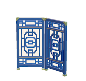 Navy Ornate partition