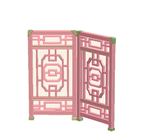 Pink Ornate partition