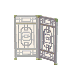 White Ornate partition