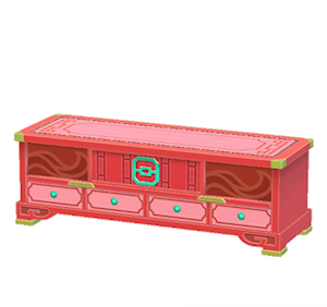 Red Ornate stand