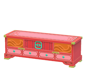 Orange Ornate stand