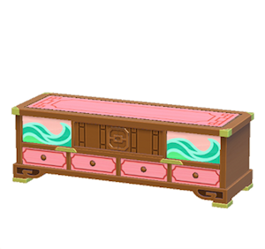 Brown Ornate stand