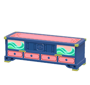 Navy Ornate stand