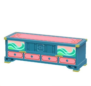 Blue Ornate stand