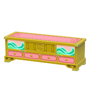 Yellow Ornate stand