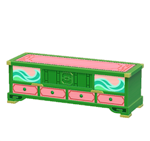 Green Ornate stand