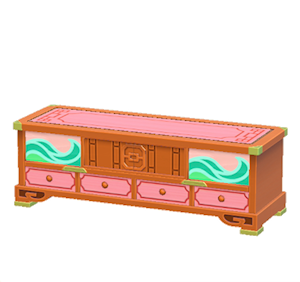 Orange Ornate stand
