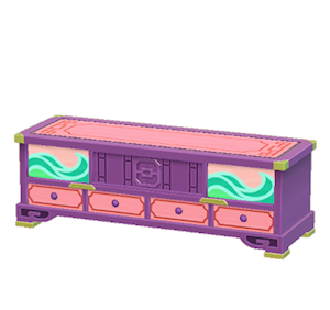 Purple Ornate stand