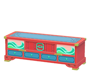 Blue Ornate stand