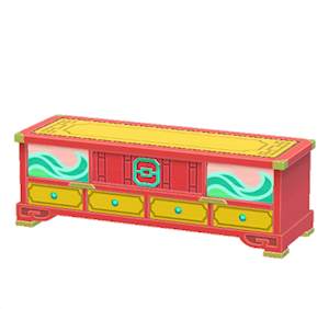 Yellow Ornate stand