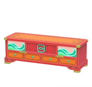 Orange Ornate stand