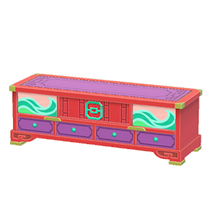 Purple Ornate stand