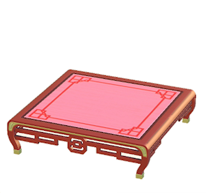 Red Ornate table