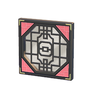 Black Ornate window