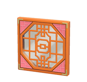 Orange Ornate window