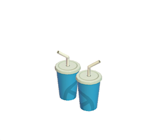 Blue Paper Party cups