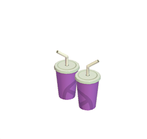 Purple Paper Party cups