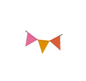 Rose Party bunting