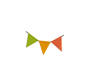 Lime Party bunting