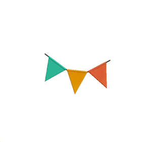 Aquamarine Party bunting