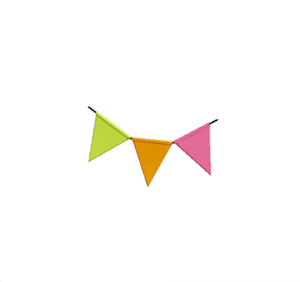 Rose Party bunting