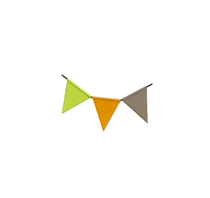 Beige Party bunting