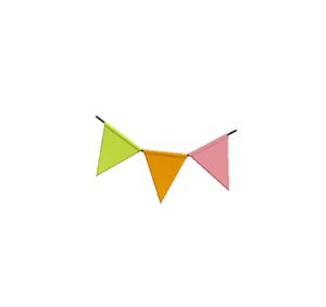 Pink Party bunting