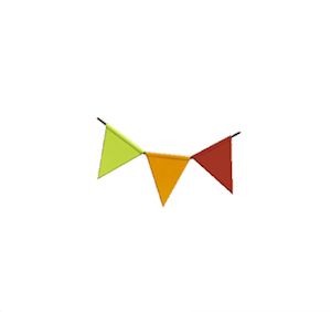 Red Party bunting