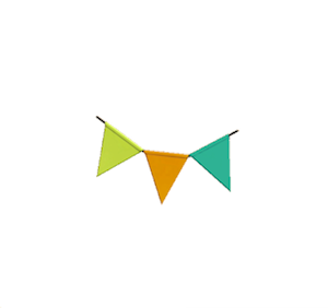Aquamarine Party bunting