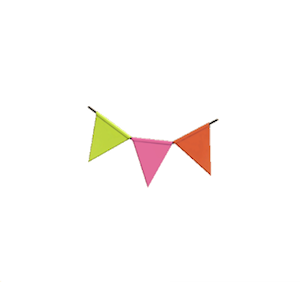 Rose Party bunting