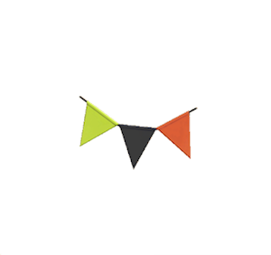 Black Party bunting