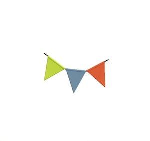 Gray Party bunting